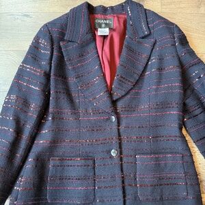 Chanel Seguin Tweed Jacket - size 46 (Fr)